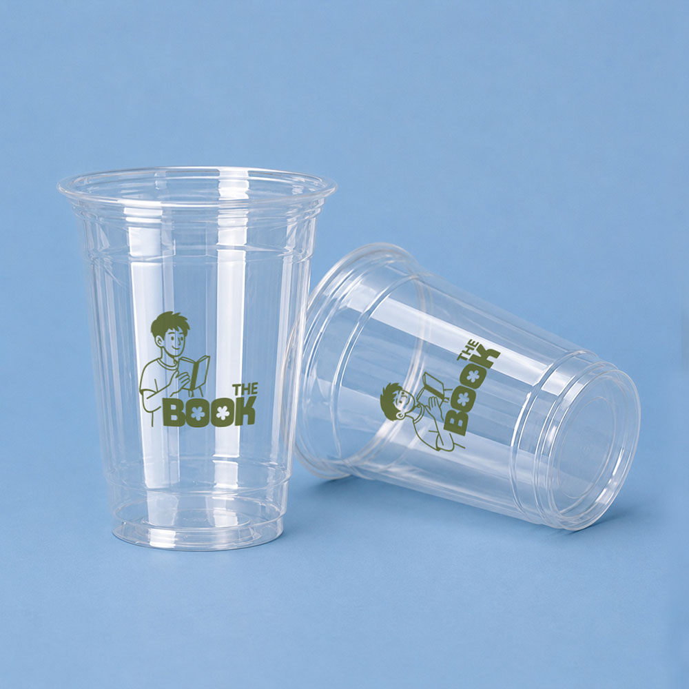 PET컵 92파이 (고급형) 아이스컵 14oz, 16oz 칼라인쇄 100개