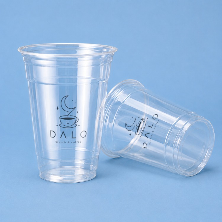 PET컵 98파이 (고급형) 아이스컵 16oz, 20oz, 24oz 칼라인쇄 100개